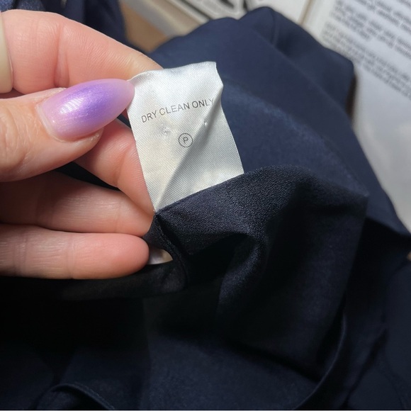 Liz Luxe by Mod Cloth Navy Sleeveless Halter Neck A Line Embroidered Dress Midi - Picture 10 of 13